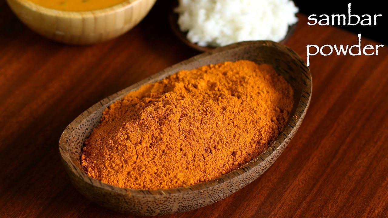 sambar powder recipe | homemade sambar masala podi recipe
