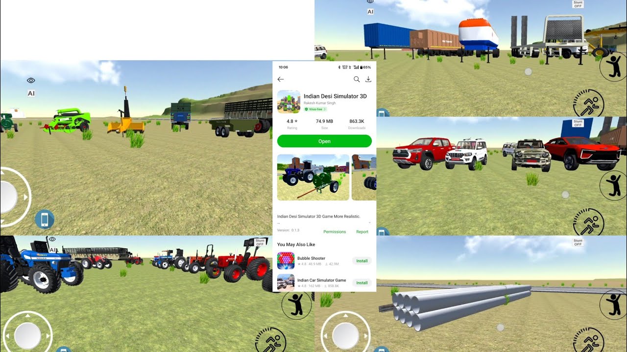 🎮 All Cheat Codes in 1 Video ! | Indian Desi Simulator 3D 🚜🚗#gaming #games #automobile #androidgames