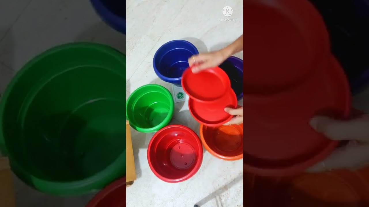 Review of Plant Container Set@ Flowering pot with Tray@ Pack of 5@Flipkart@Preeti's Happiness Haul
