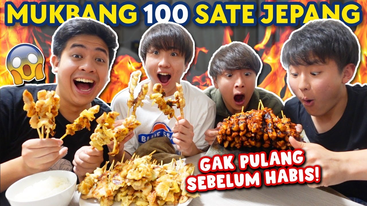 GILE! MUKBANG 100 SATE JEPANG (YAKITORI)! GAK PULANG SEBELUM HABIS!