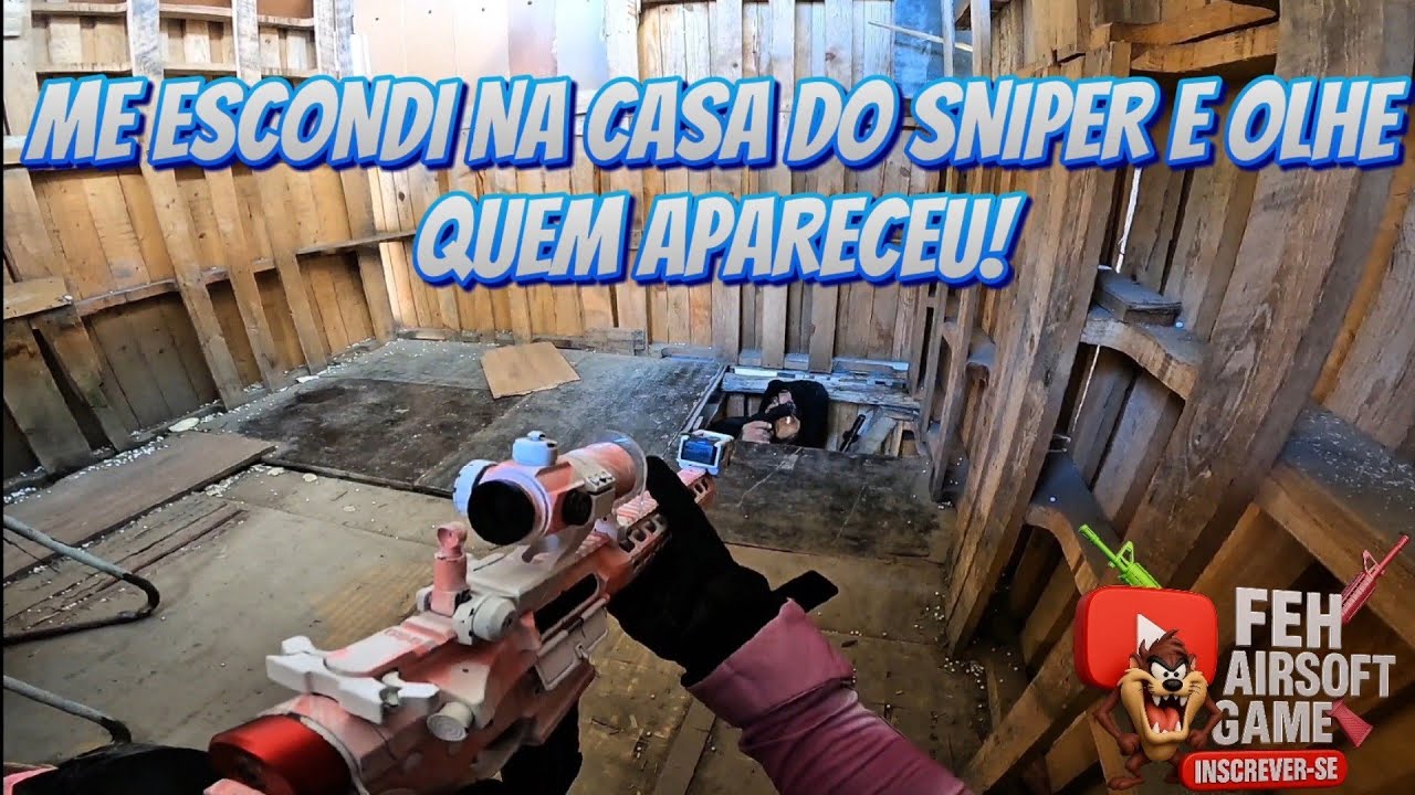 Primeiro game Feh airsoft na Arena Montese com v&aacute;rias kills  na casa do Sniper 