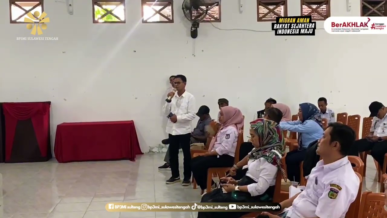 WARTA BP3MI SULTENG - Sosialisasi Pelindungan PMI di Kec. Tatanga dan Palu Timur