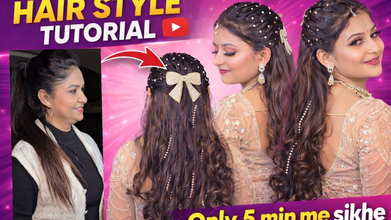 Step by step only 5min me sikhe ye trending hairstyle👍#hairstyle#viralvideo#makeupartist#firozabad