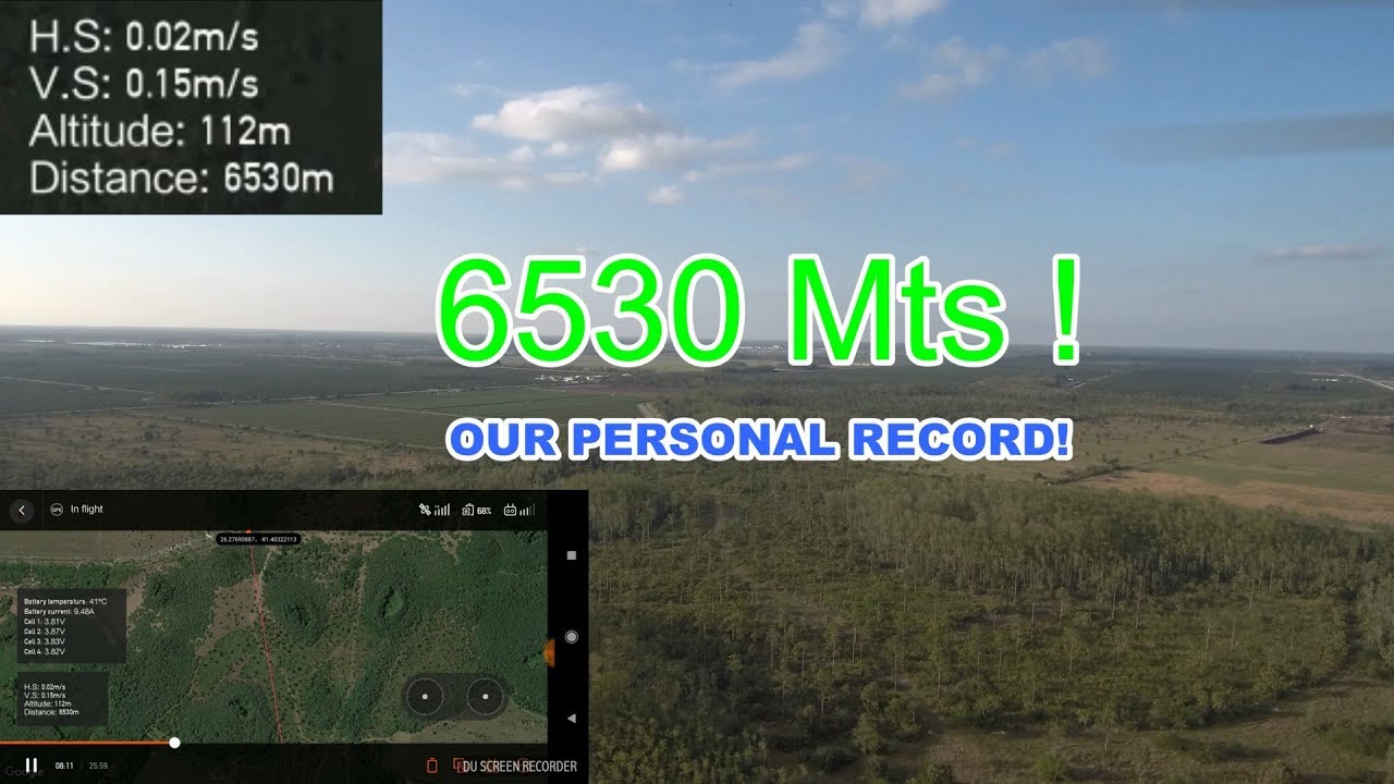 XIAOMI MI DRONE 4K RECORD 6530 Mts - ✅ ALMOST LOST THE DRONE AGAIN