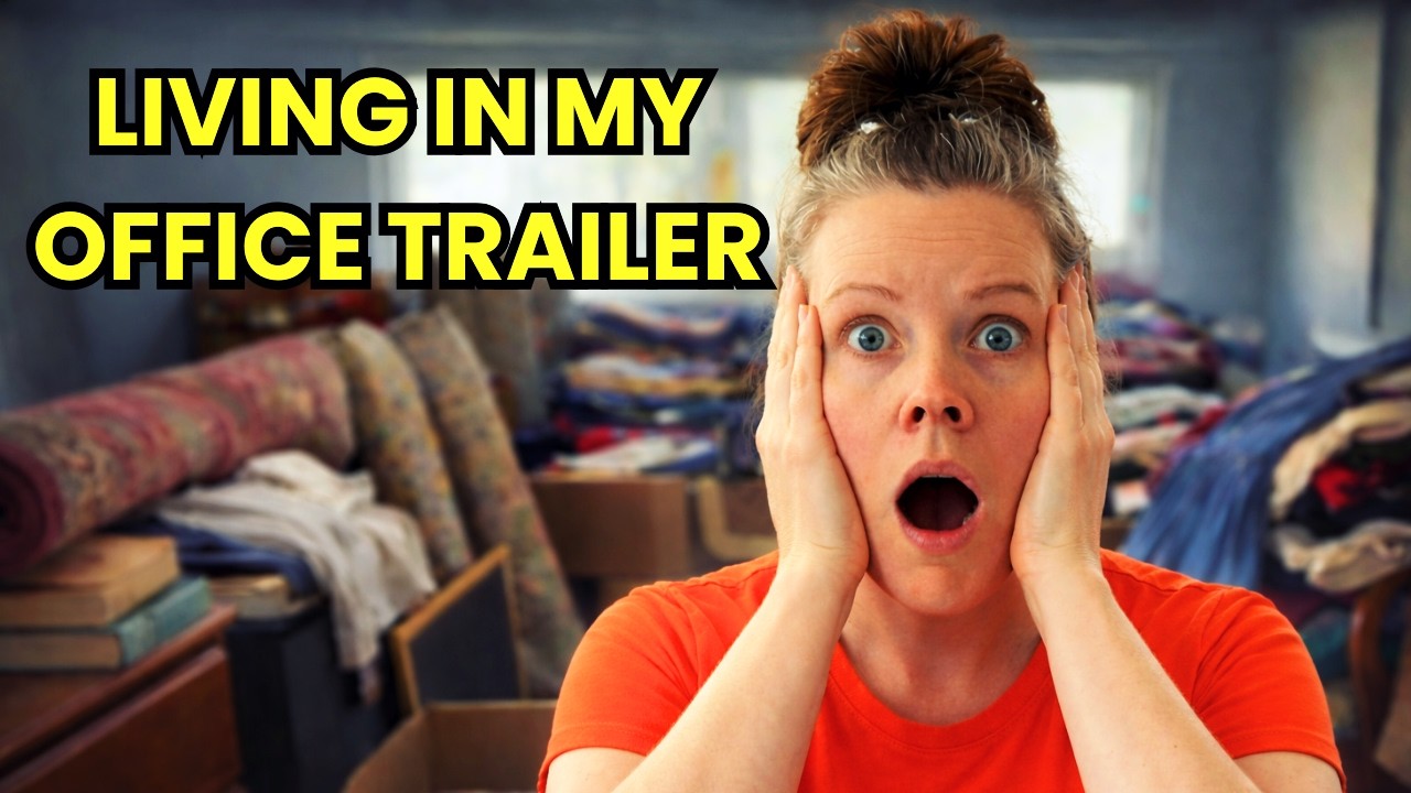 Frugal Living in My Small Office Trailer | Saving Money, Cheap Meals & Real Life Struggles - Frugal