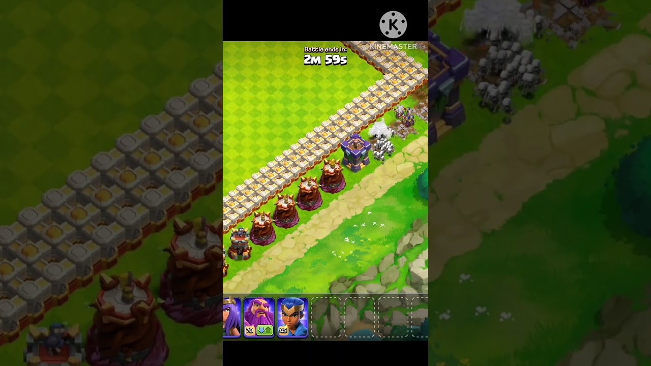 100 Housing Space of Max WitchVS Max DefenseFormation#coc#defence#formation#space#max#witch#shorts