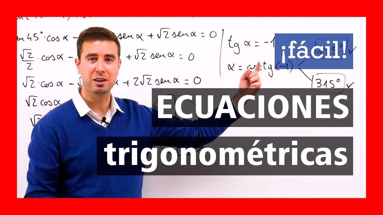 ⭐️ Te Enseño cómo RESOLVER Ecuaciones TRIGONOMÉTRICAS «paso a paso» ➡️ 1º bachillerato