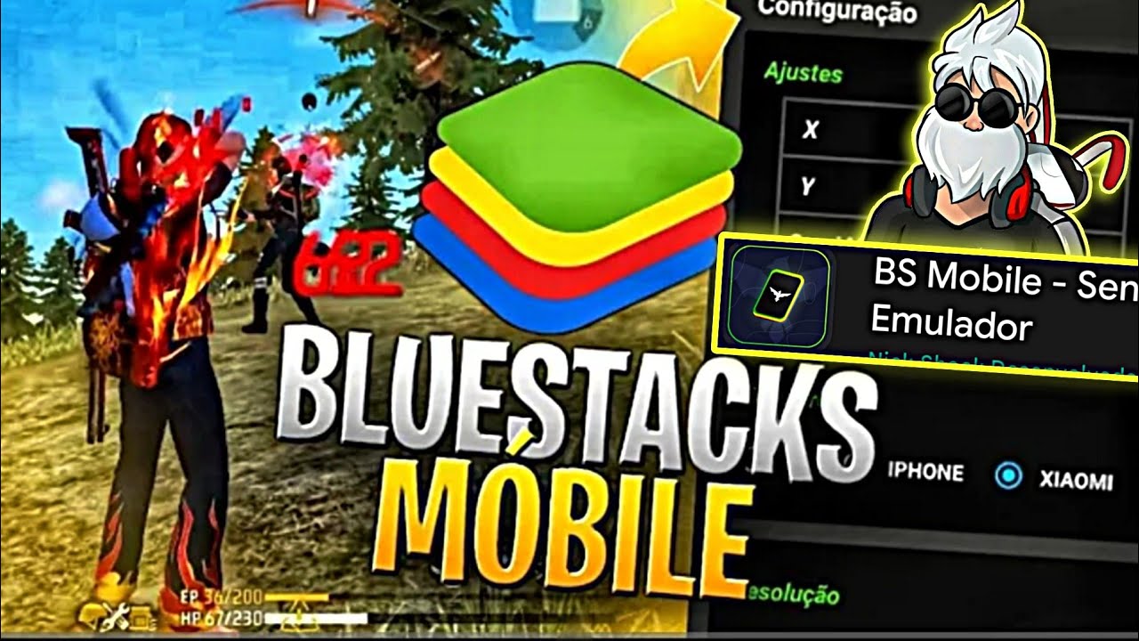 Free fire headshot setting || Bs mobile free fire || Bluestacks mobile - sensi emulator