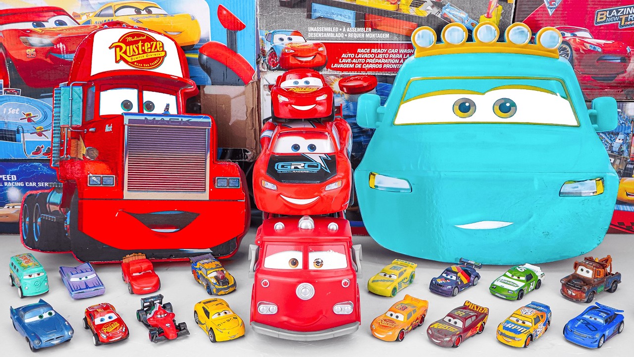 Disney Pixar Cars Unboxing Review | Lightning Mcqueen, Tow Mater, Doc Hudson, Sally Carrera, Cruz
