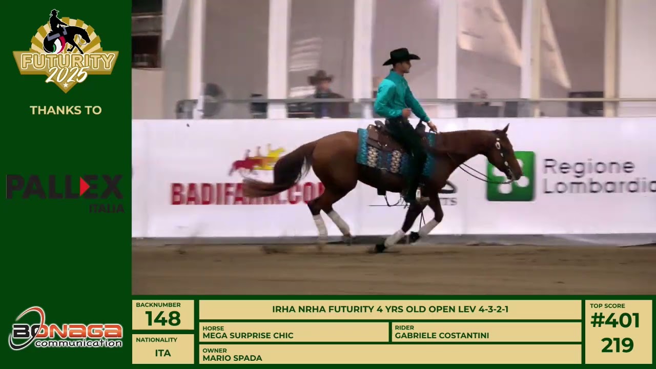 Futurity 2025 - GABRIELE COSTANTINI & MEGA SURPRISE CHIC score 218