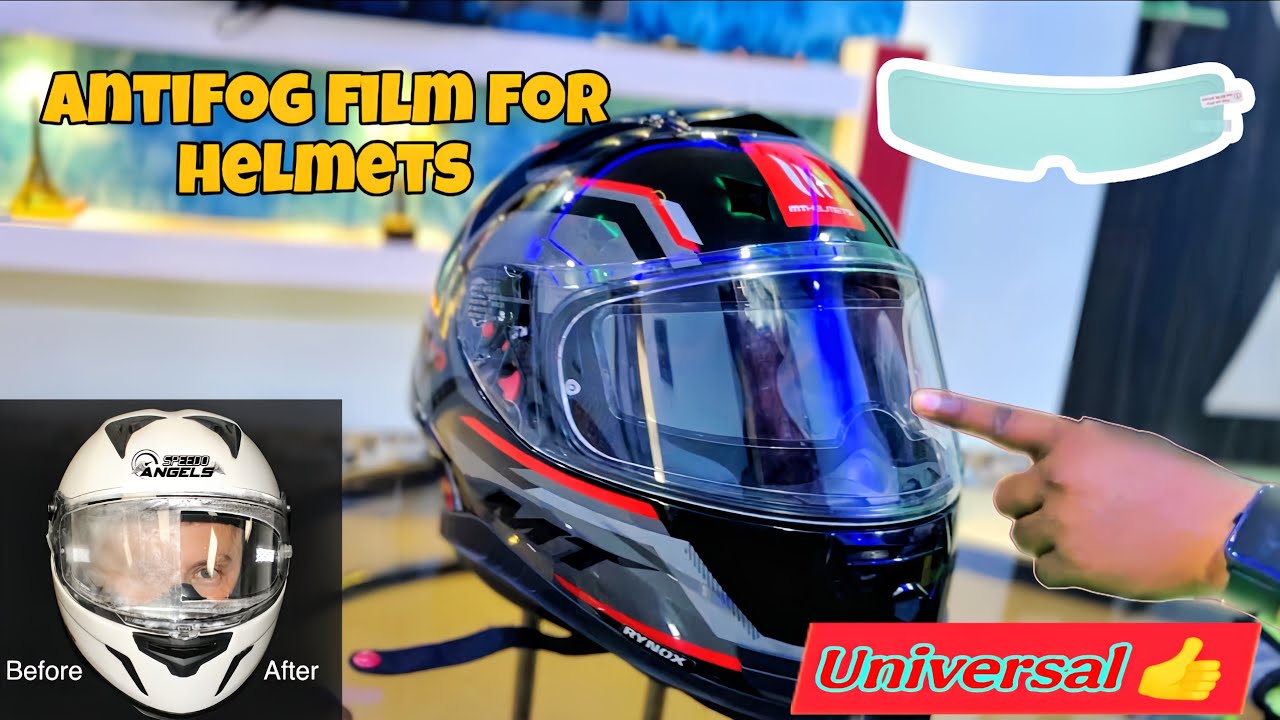 Universal Anti Fog Film For Helmet | Installation | Pinlock Alternative