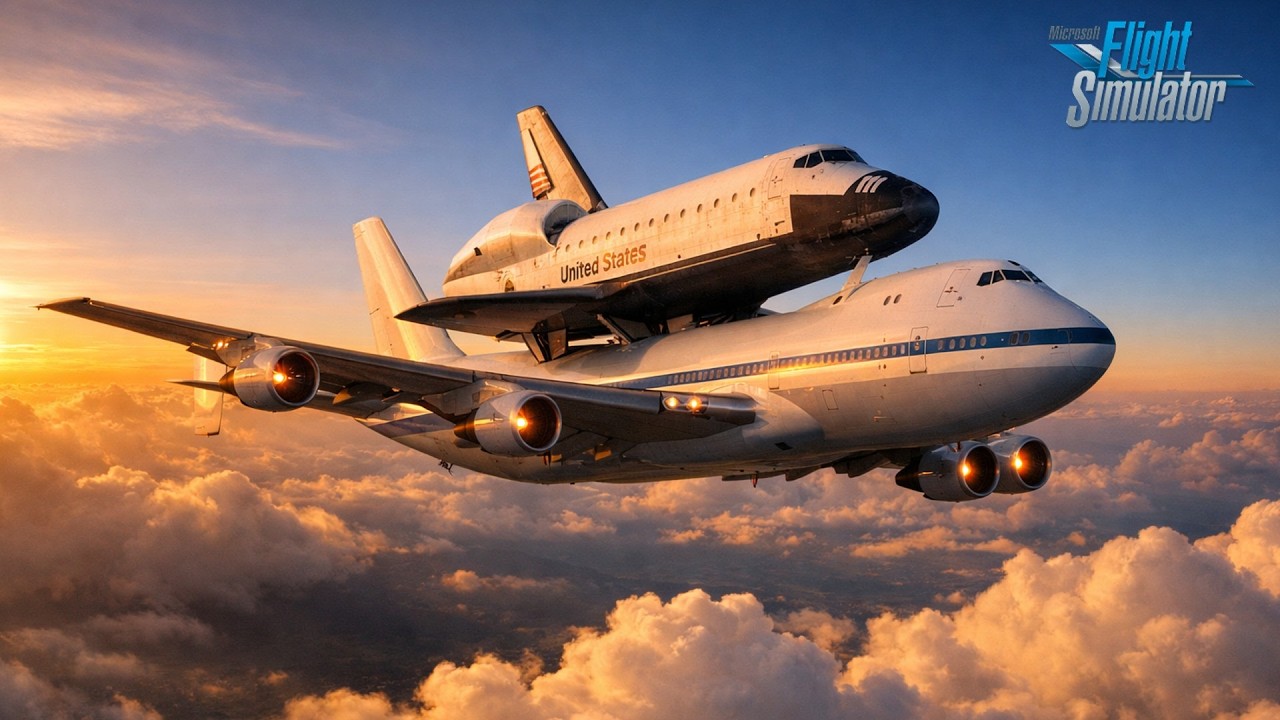 NASA B747 Space Shuttle Carrier Full Taxi & Takeoff Cinematic View