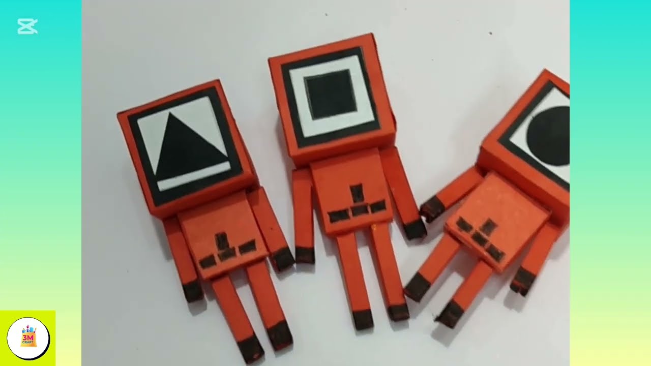 5 Easy paper Craft Ideas|💕DIY|PaperCraft|Squid Game inspired craft|School Supplies|school project