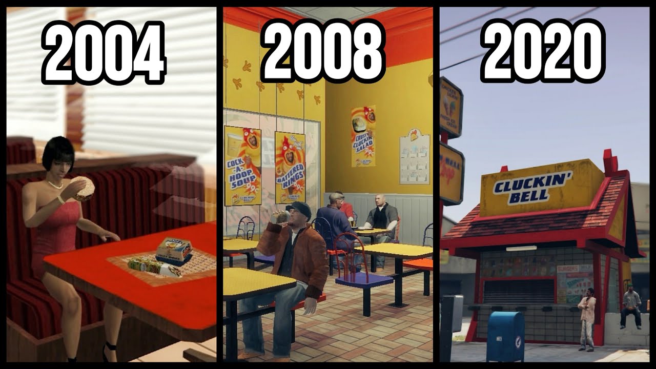 CLUCKIN' BELL in GTA Games (2004-2020)