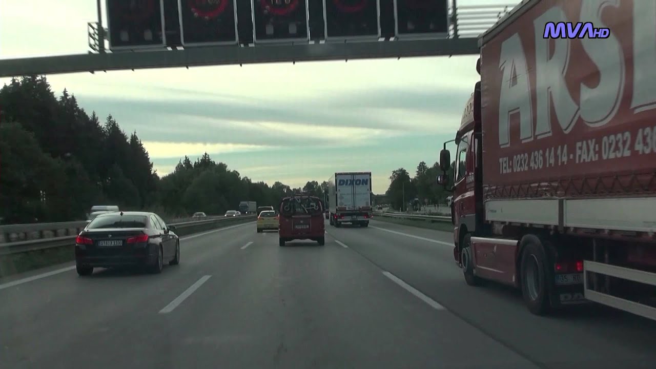 Fahrt auf der A8 Richtung München bis auf die A99