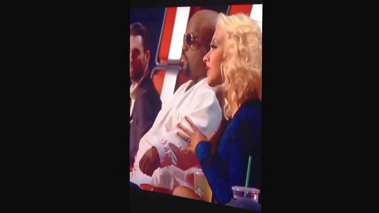 Tessane chin underneath it all.     ( the Voice)