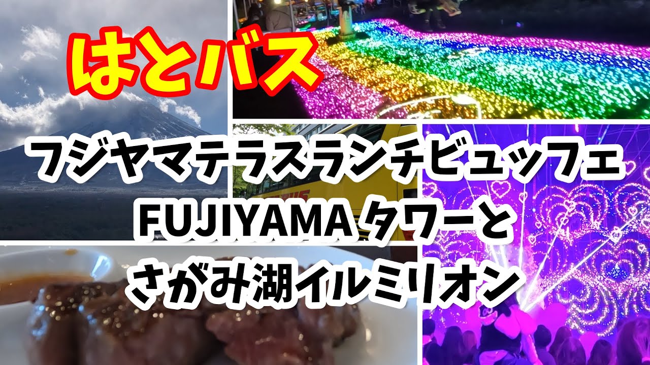 【はとバス】フジヤマテラスランチビュッフェ・FUJIYAMA タワーとさがみ湖イルミリオン