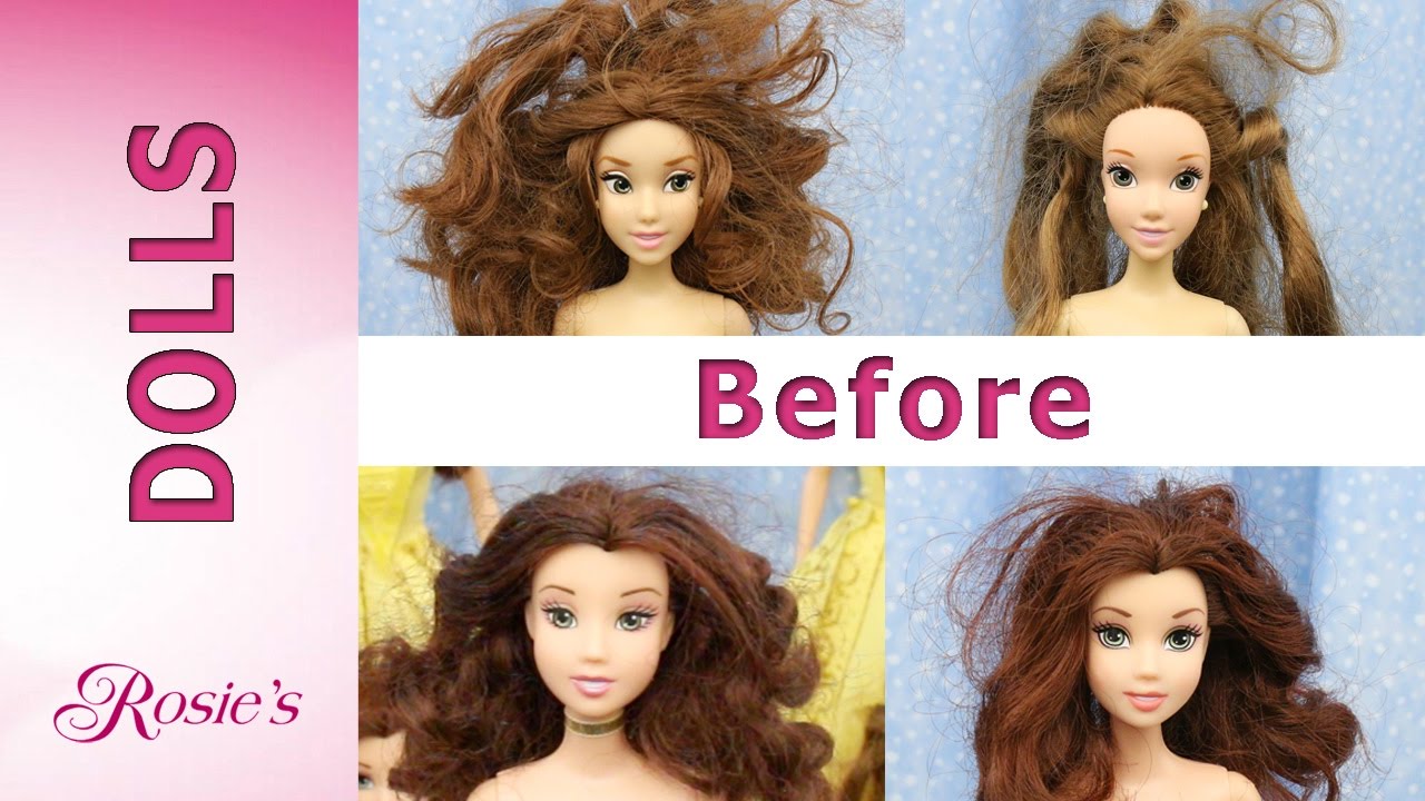 Belle Dolls Multi Makeover Part 1 -  Hair Repair