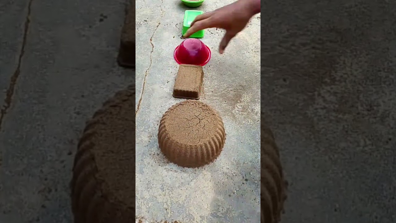 satisfying Multiple sand cake ossom beautiful ASMR video 