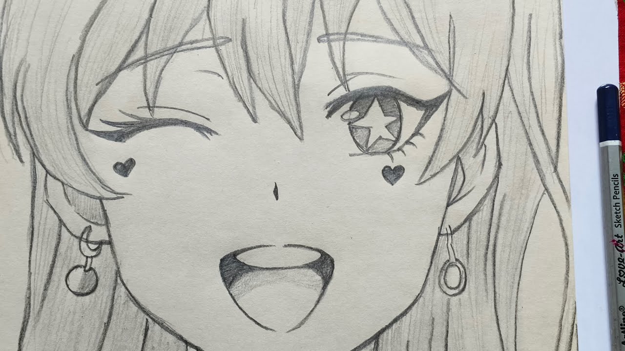 BEAUTIFUL DRAWING OF ANIME  🤩   ARTSY WISH 🎨✏️