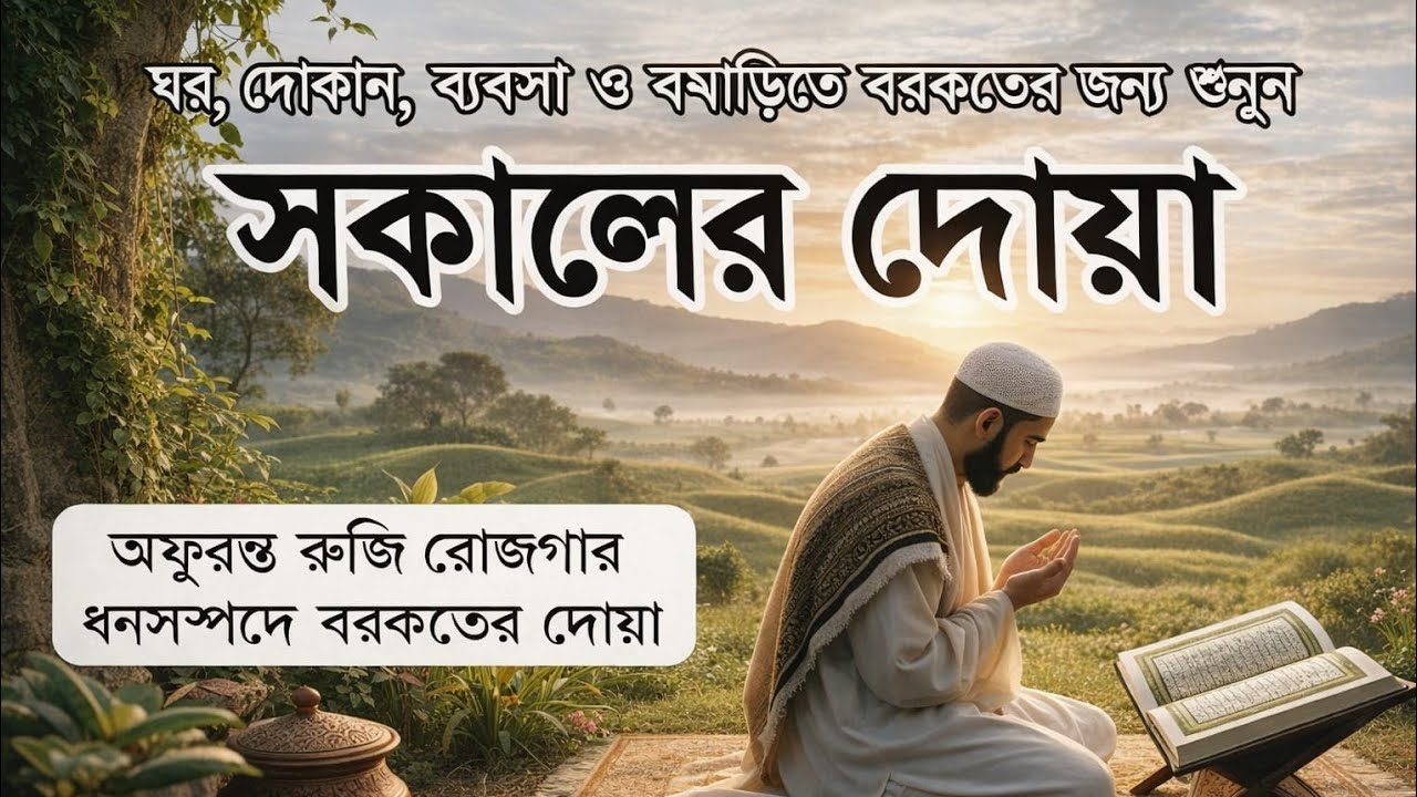 সকালটা শুরু হোক হৃদয় শীতল করা বরকতময় আয়াত দিয়ে। সকালের দোয়া ও জিকির । Morning Dua by Alaa Aqel