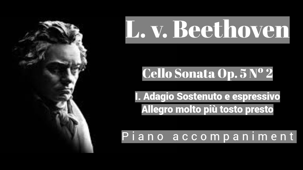 Beethoven - Sonata Op. 5 Nº 2 - I.Adagio sostenuto e espressivo, Allegro molto - Piano Accompaniment