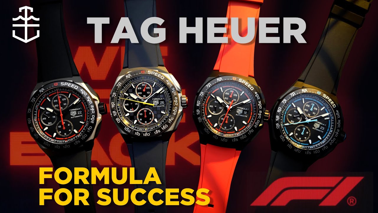 The new TAG Heuer Formula 1 Chronograph lines up on pole
