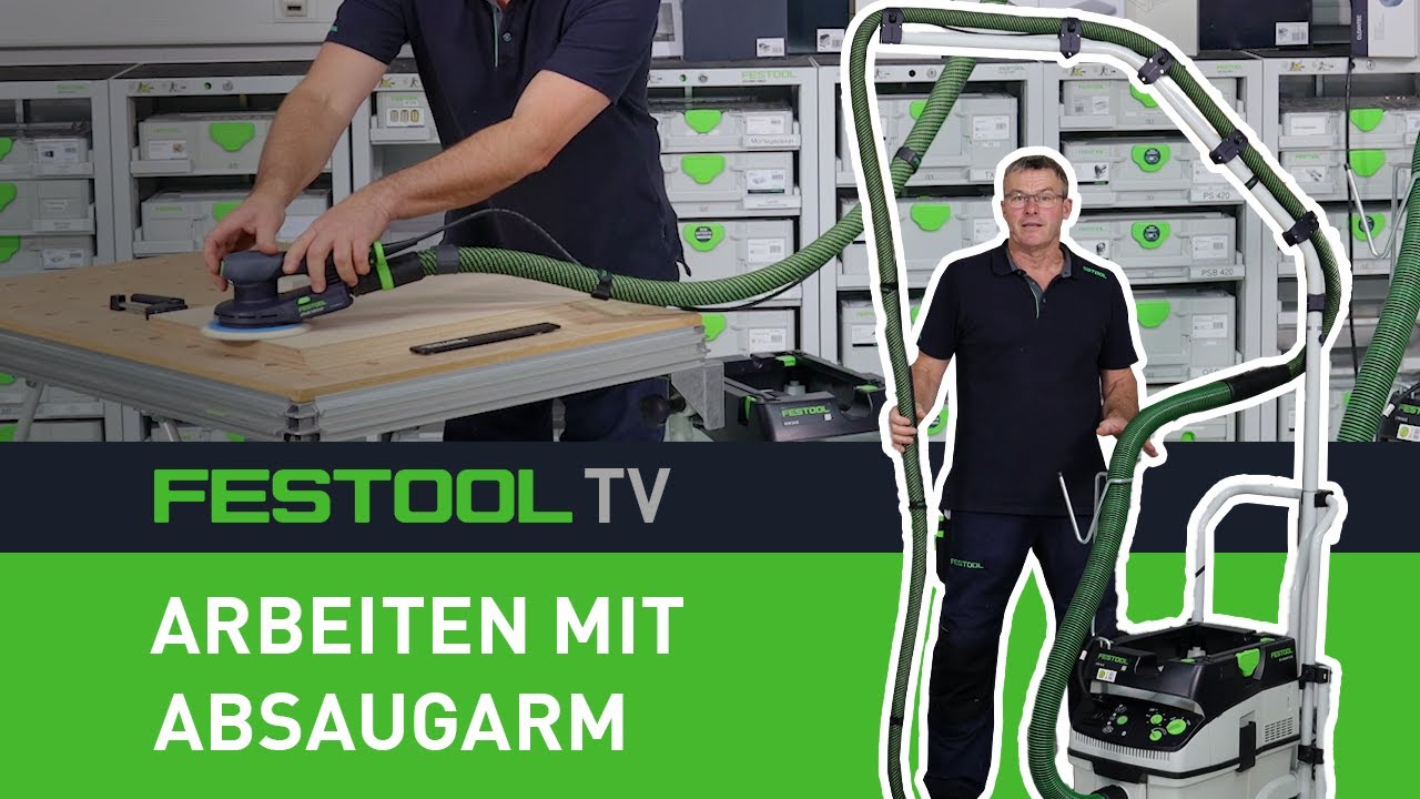 Erleichtertes Arbeiten mit dem Absaugarm (Festool TV Folge 295)