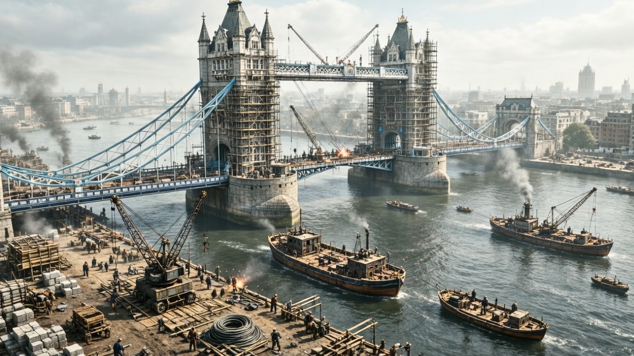 How Was Tower Bridge Built: The Hidden Machinery Inside the Towers