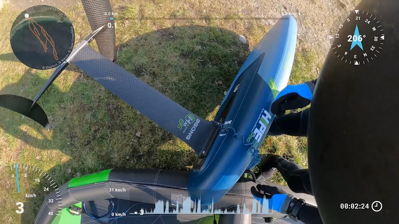 21th Wingfoil session at Femmøller (Gong Hipe Pro 5'3 + Curve H XXL + HM86 mast)