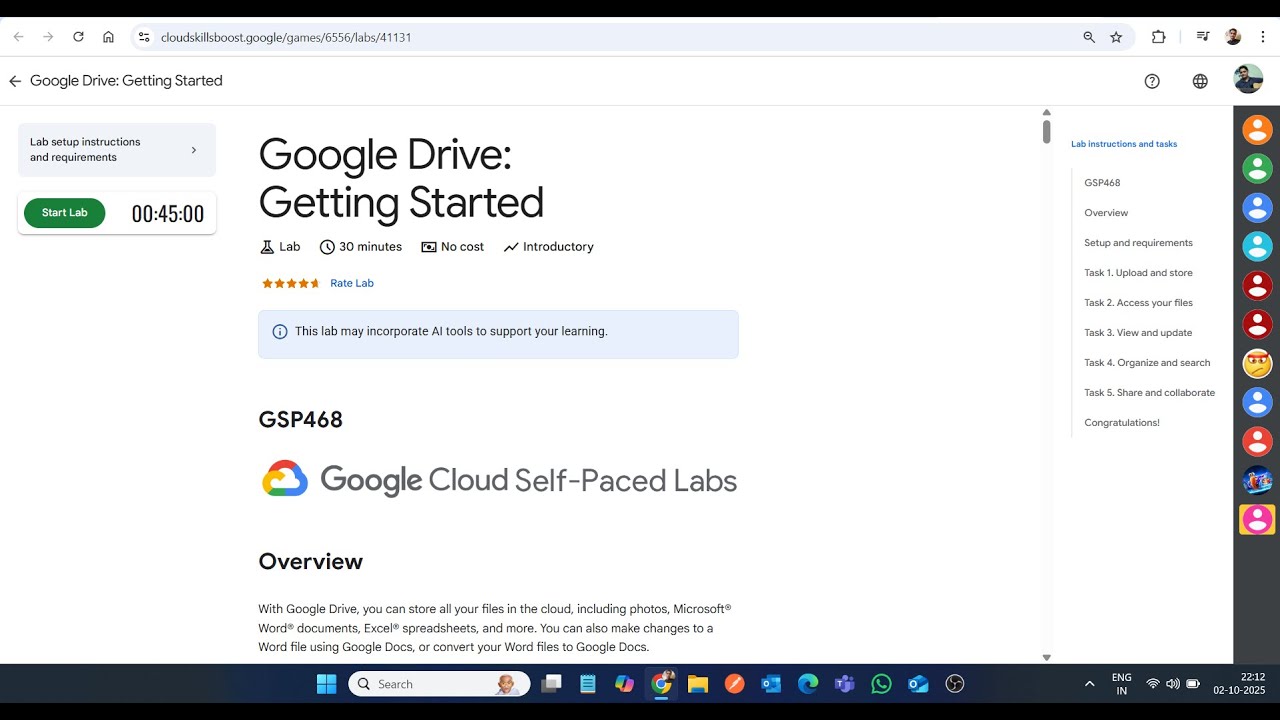 Google Диск: Начало работы || Лабораторное решение || Google Cloud Arcade 2025