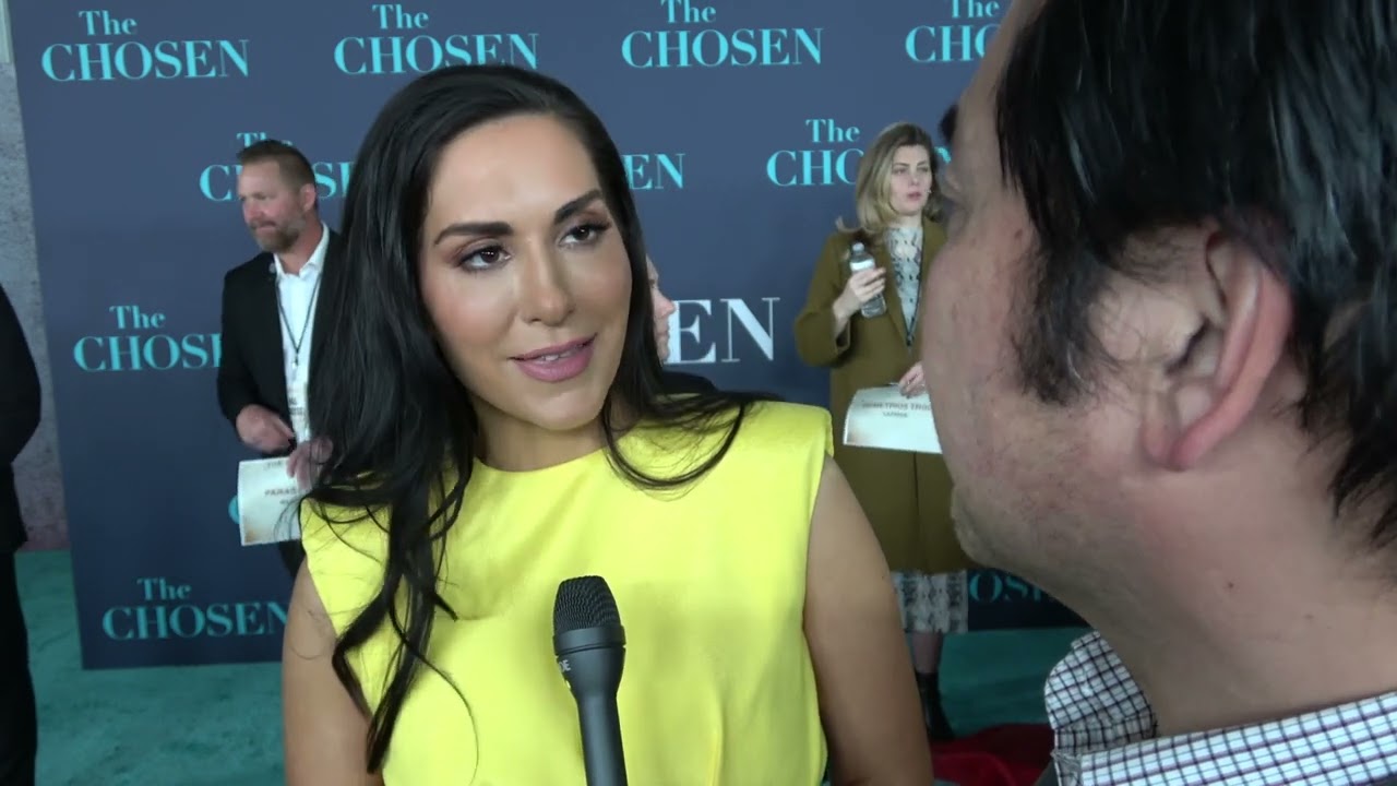 Zhaleh Vossough Carpet Interview at The Chosen S4 Premiere
