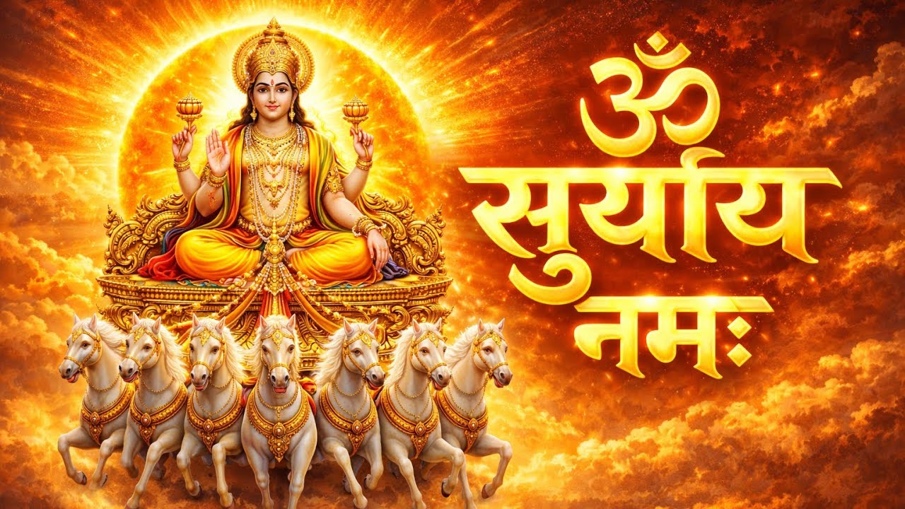 सूर्य मंत्र : ॐ सूर्याय नमः 108 Times | Surya Mantra: Om Suryaya Namah | Morning Powerful Mantra