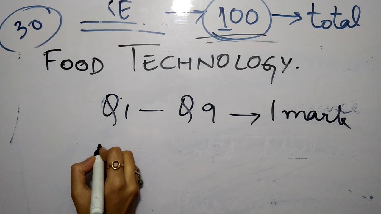 Gate food technology exam preparation