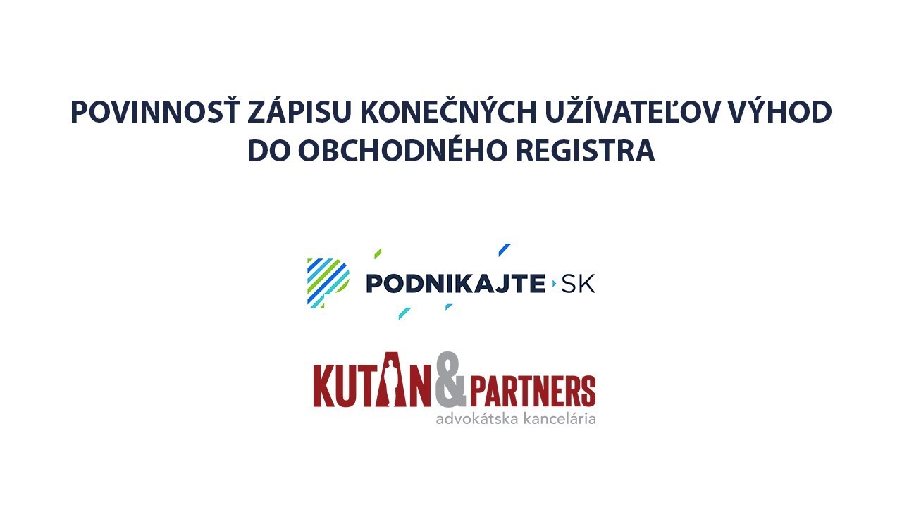 Ako zapísať konečného užívateľa výhod do Obchodného registra