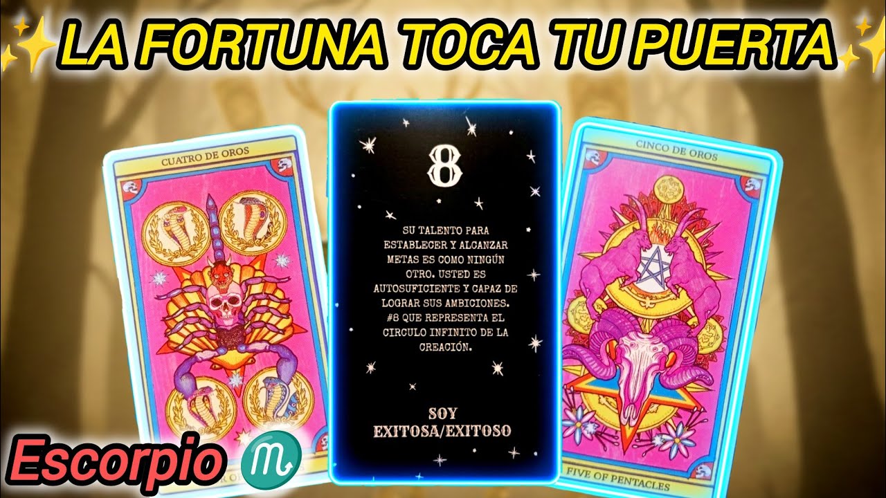 ESCORPIO♏¡El DINERO toca tu puerta! Pero los Arcanos te dan una ADVERTENCIA⚠️