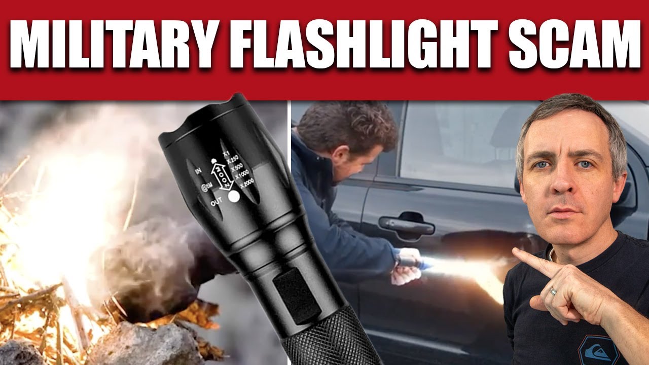 VitalTac Military Tactical Flashlight Reviews and Scam Ad for buytacticalflashlight.com, Explained
