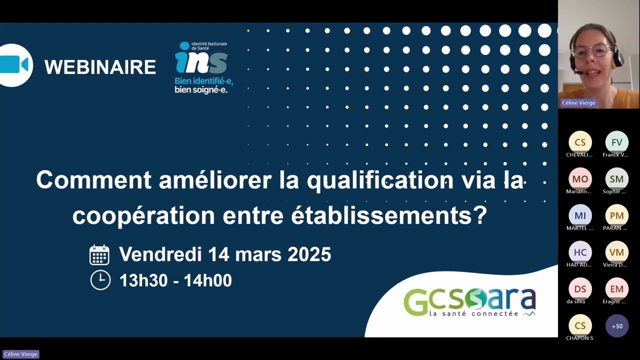 Webinaire INS #4 : Amélioration du taux de qualification via la coopération entre établissements