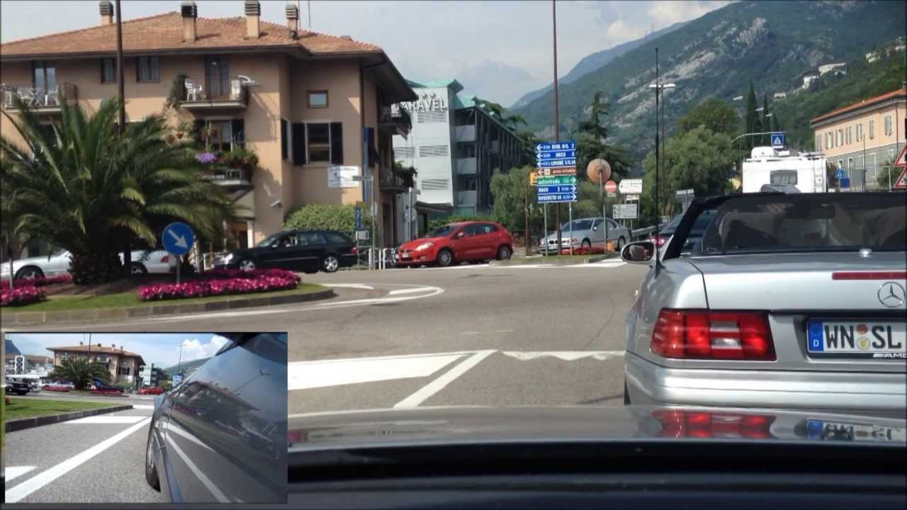 Mercedes SL R129 Gardasee Tour 2013 durch Nago Torbole & Riva