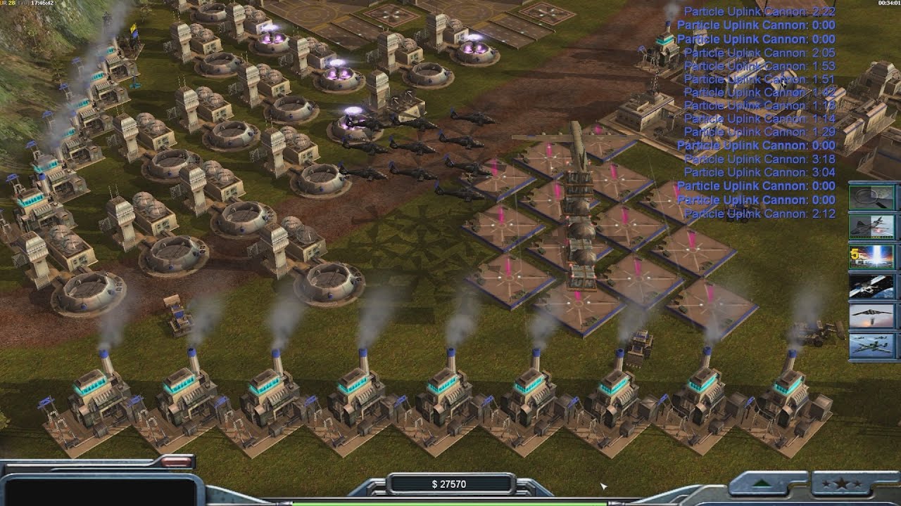 USA Super Weapon - Command & Conquer Generals Zero Hour - 1 vs 7 HARD Gameplay