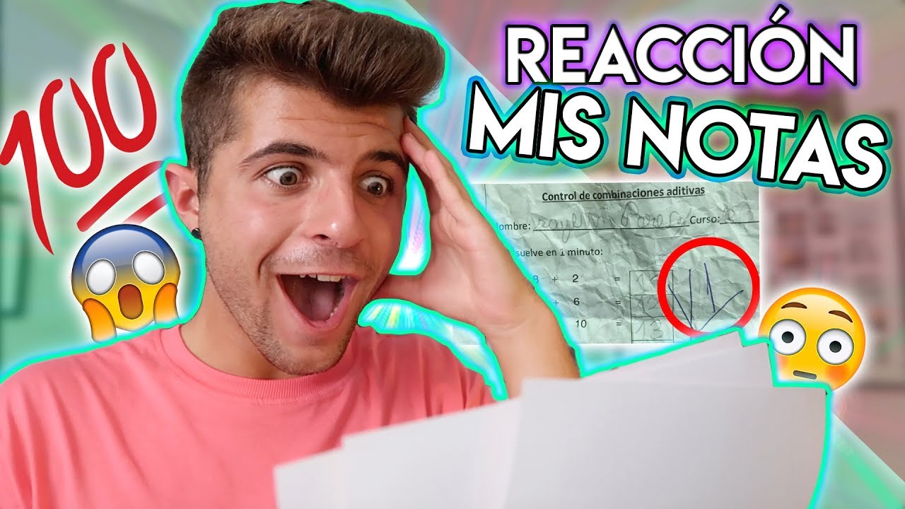 REACCIONANDO A MIS NOTAS del COLEGIO 😱 | @ibngarcia