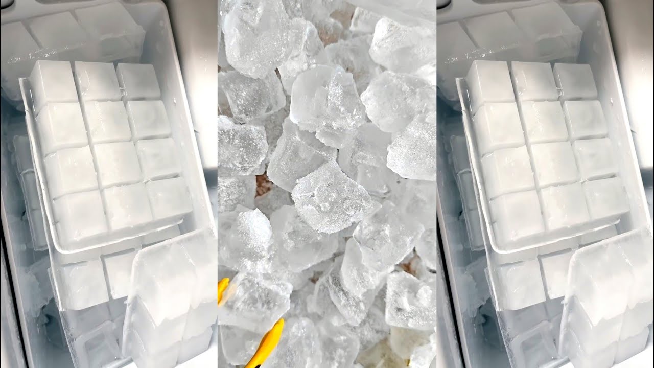 ASMR HARD ICE EATING / THIN ICE / CLEAR ICE 