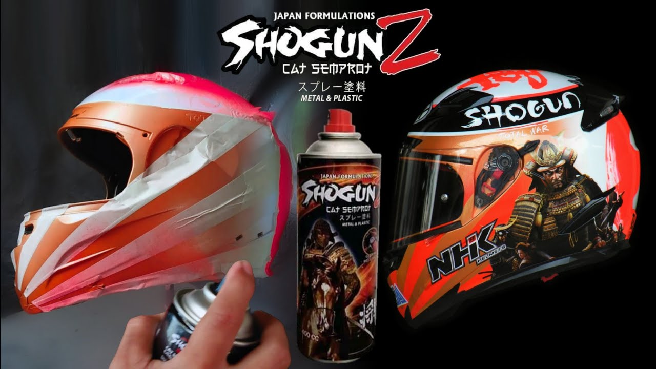 How To Paint Helmet With Aerosol Paint | Shogun Z Paint