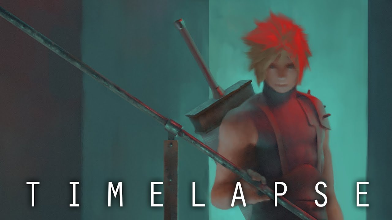 Timelapse Digital Painting - Cloud Strife