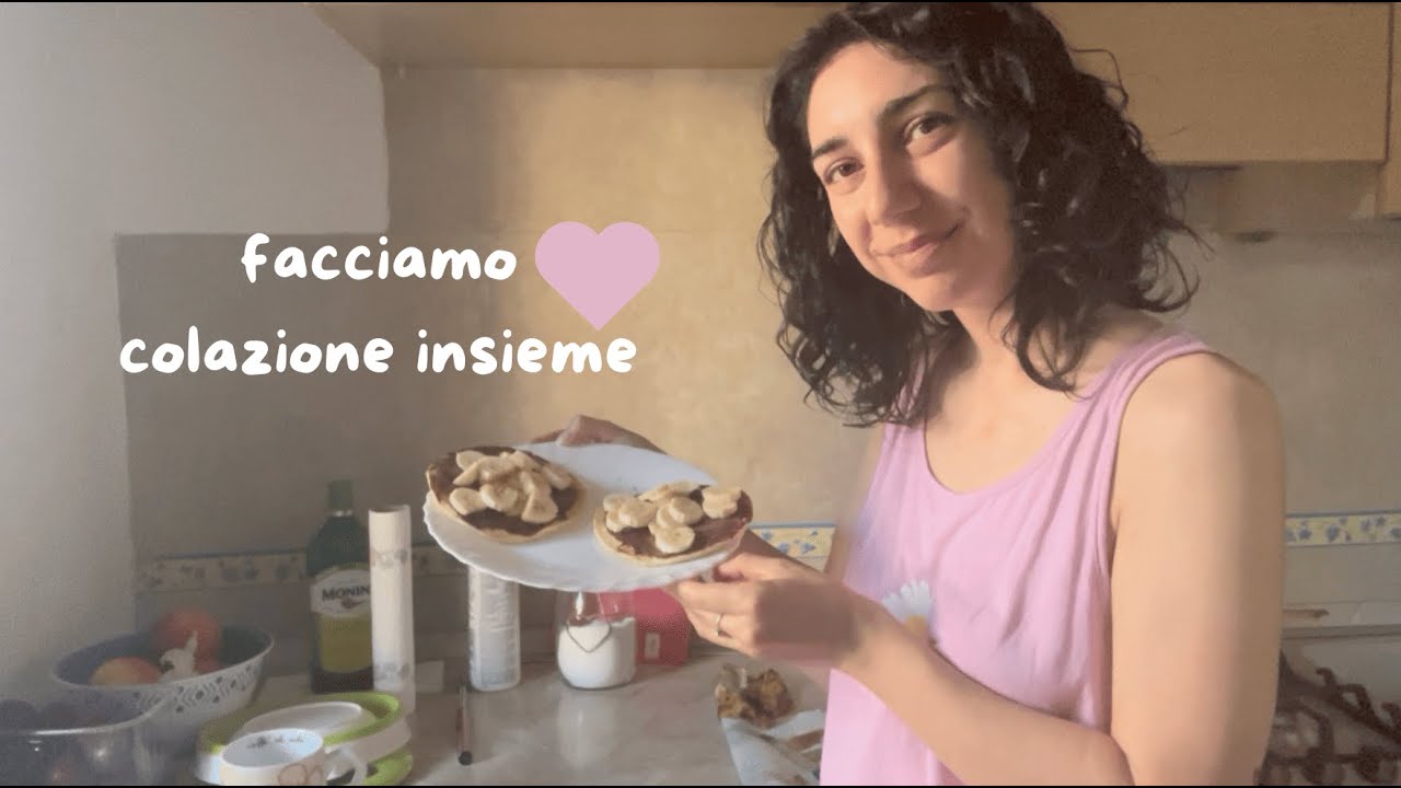 ASMR DEL BUONGIORNO ☀️ Facciamo colazione insieme (soft spoken, music, chewing sounds)