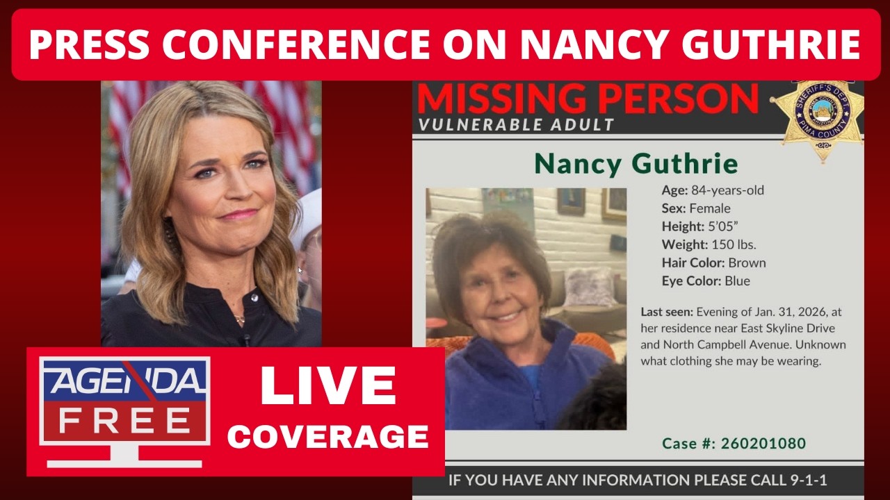 Press Conference on Nancy Guthrie - LIVE Breaking News Coverage (Savannah Guthrie’s Mother Missing)