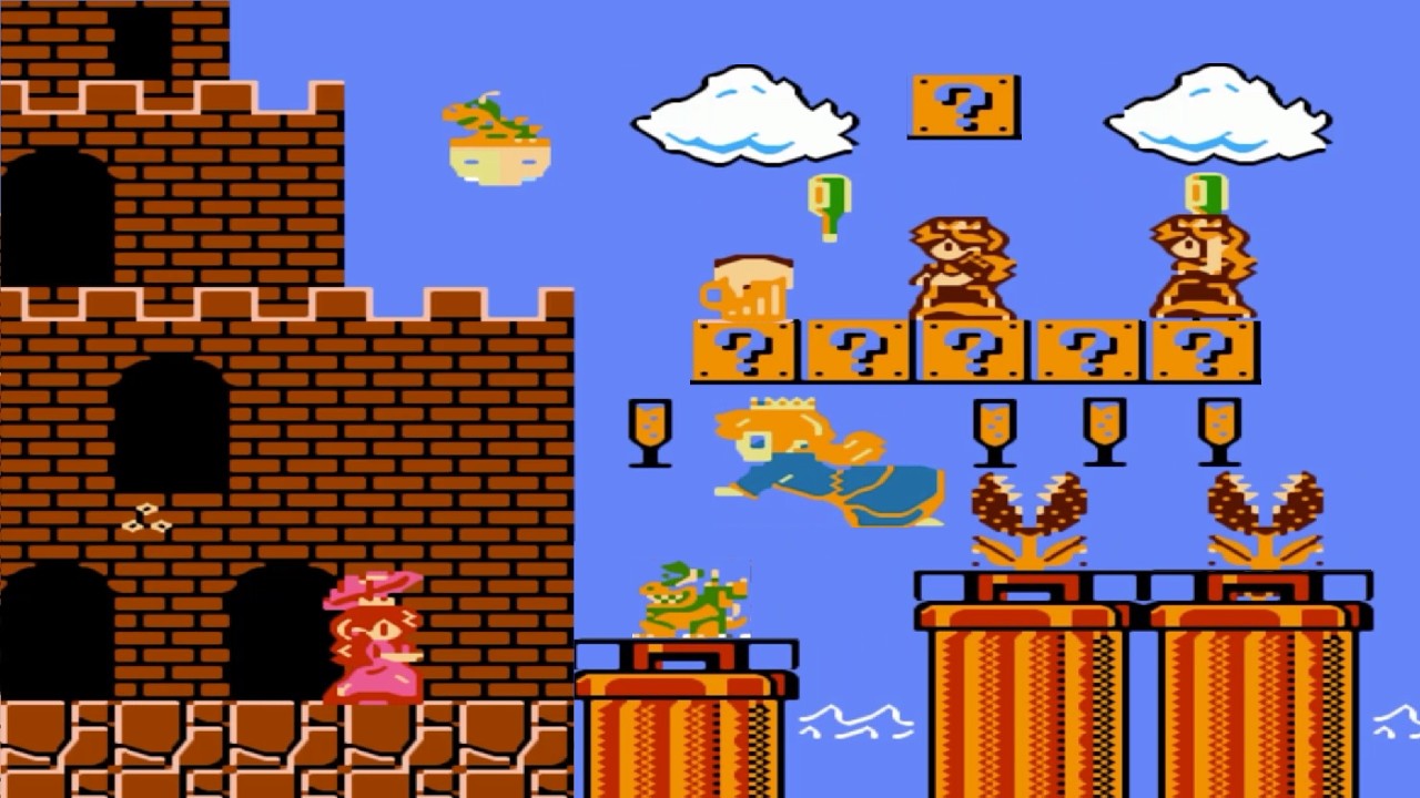 Super Mario Bros: Drunk Princess Peach