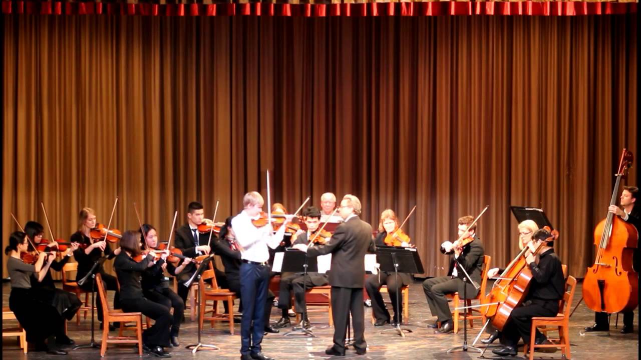 Concerto for violin & orchestra in G major by W.A. Mozart K. 216, Allegro, played by Hans Aavik