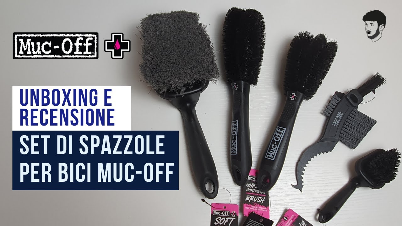 Unboxing e recensione del set di spazzole Muc-Off per la pulizia della bici