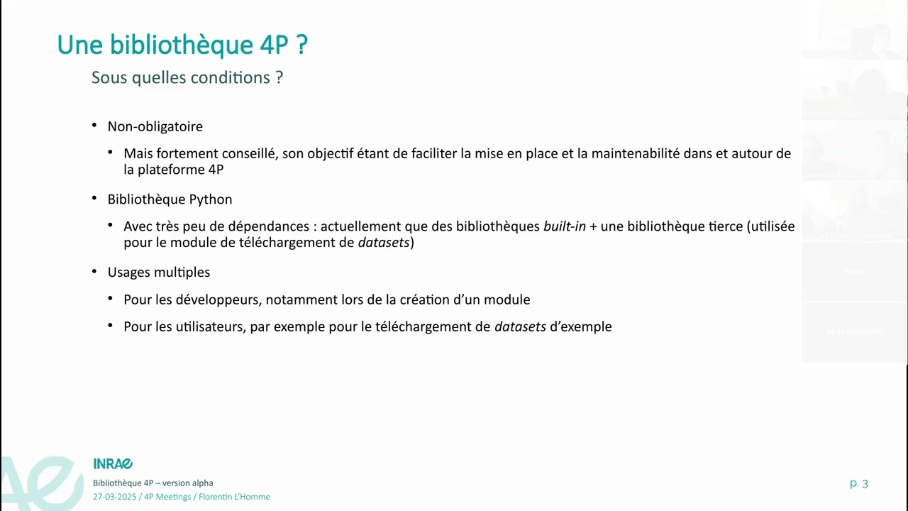 Introduction à la librairie 4P python (Lib4P)